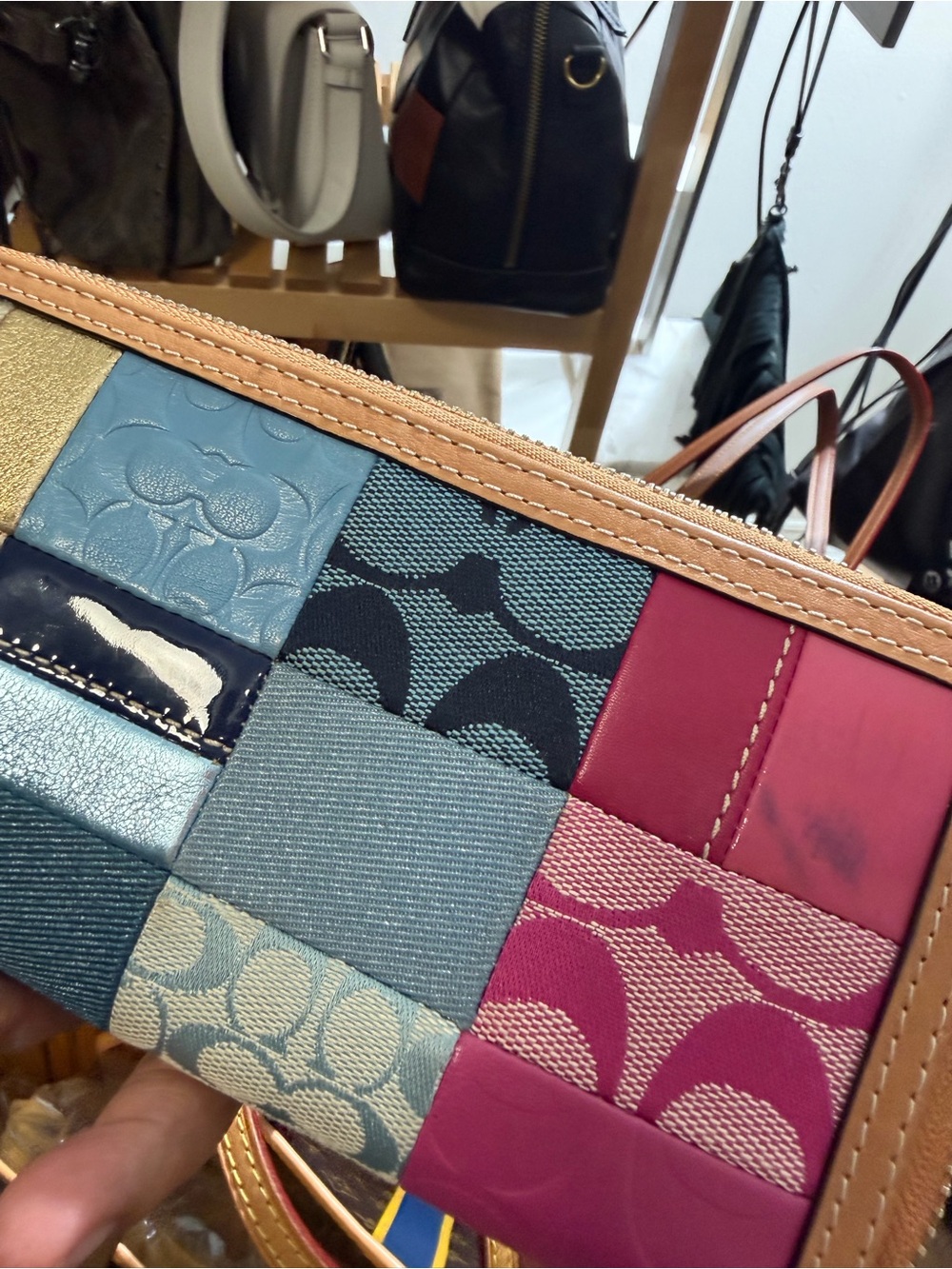 Vintage Coach patchwork NEW - Picture 11 of 12